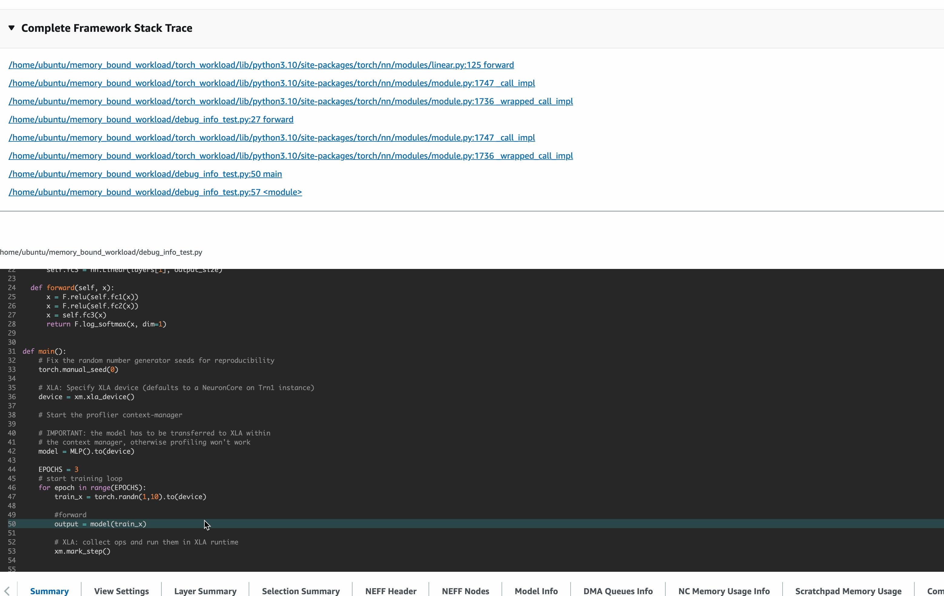 neuron-profile-stack-trace-viewer